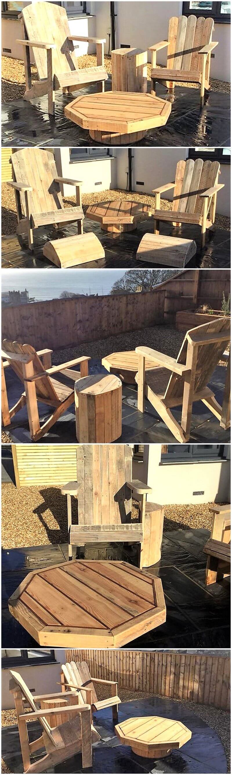 wooden pallet patio furniture