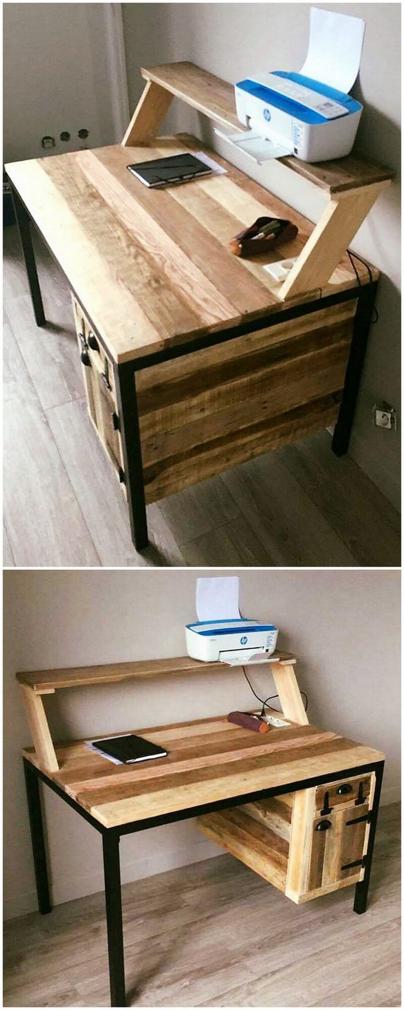 wooden pallet study desk