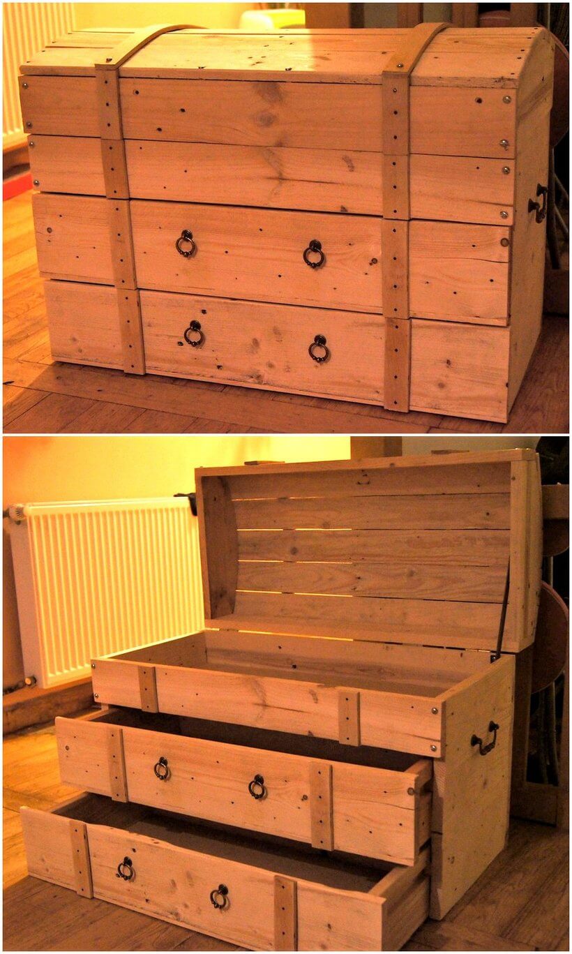 Toy Box Made with Wooden Pallets
