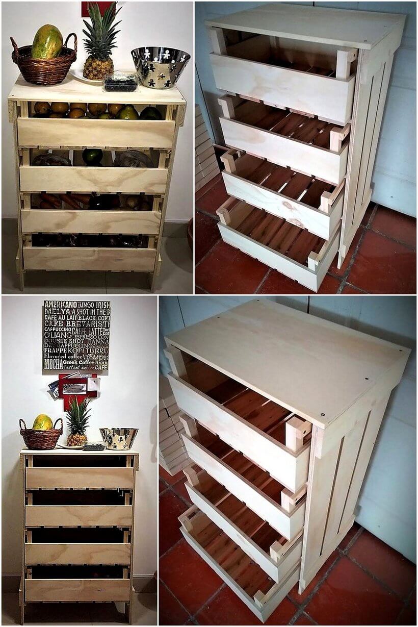 pallet fruit and vegitable storage rack