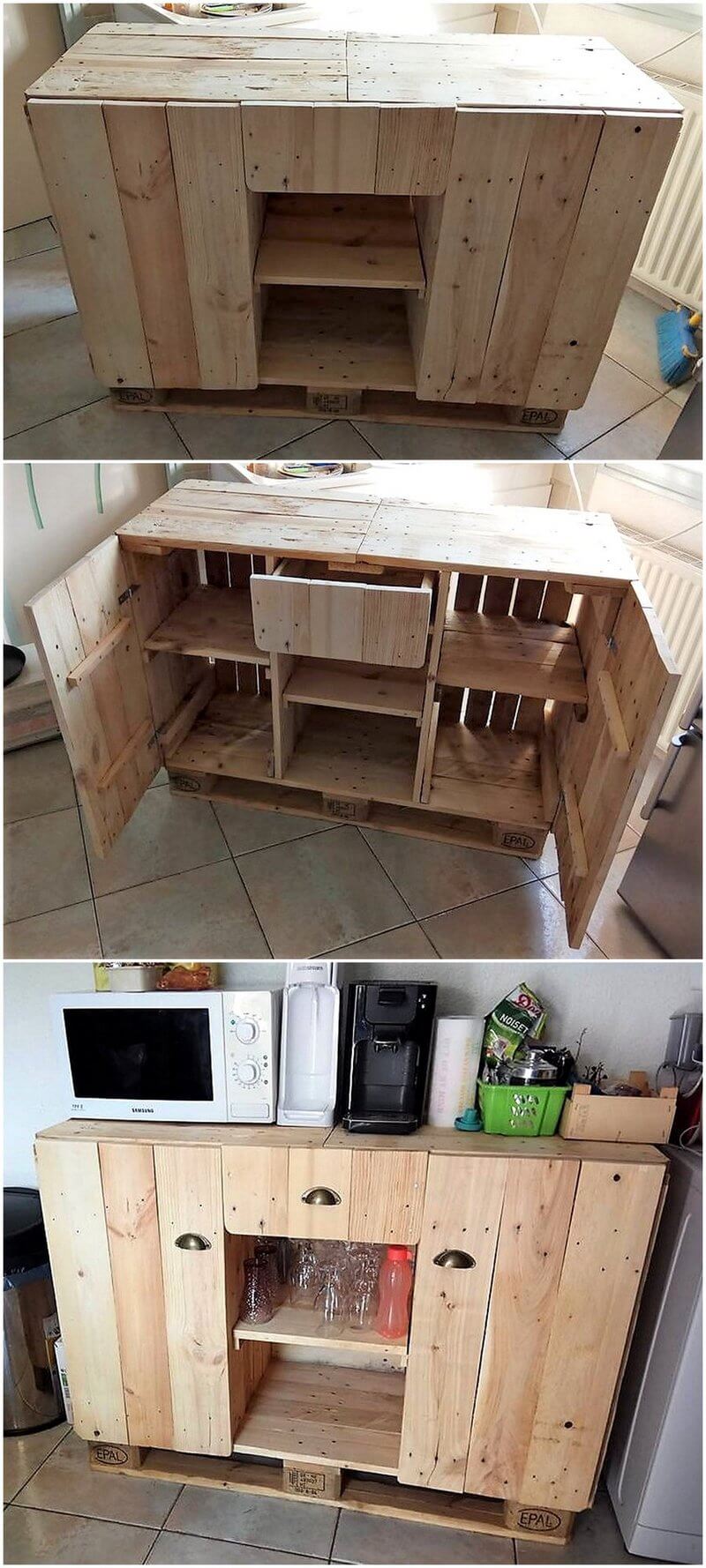pallet ktichen storage cabinet