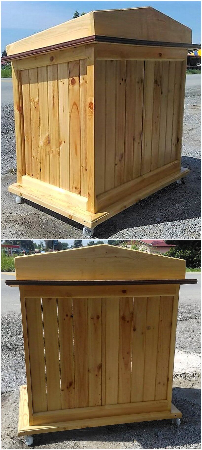 pallet rostrum on wheels