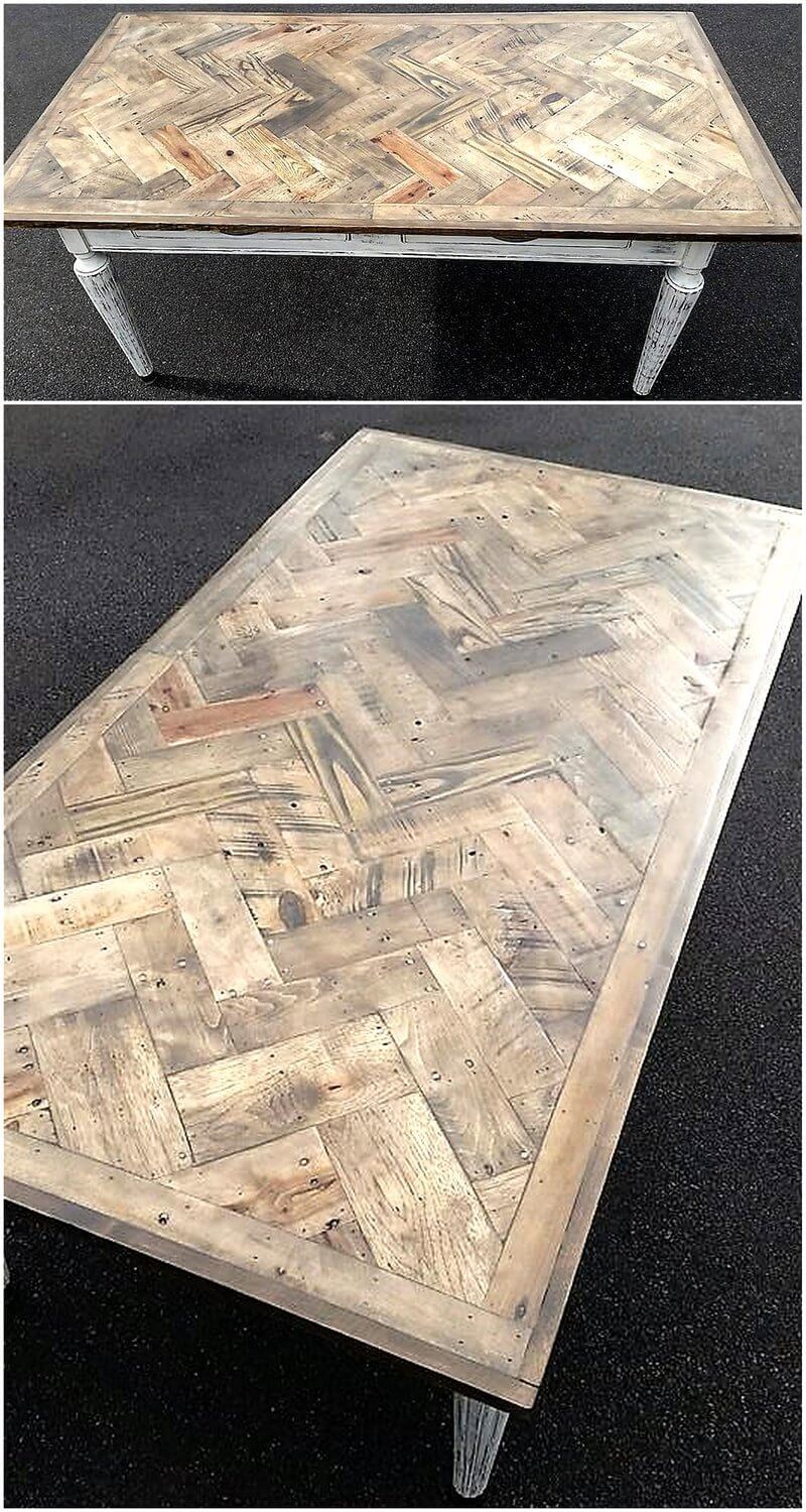 pallets vintage dining table