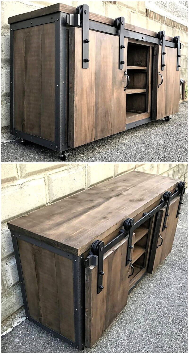 reclaimed wood pallets tv stand
