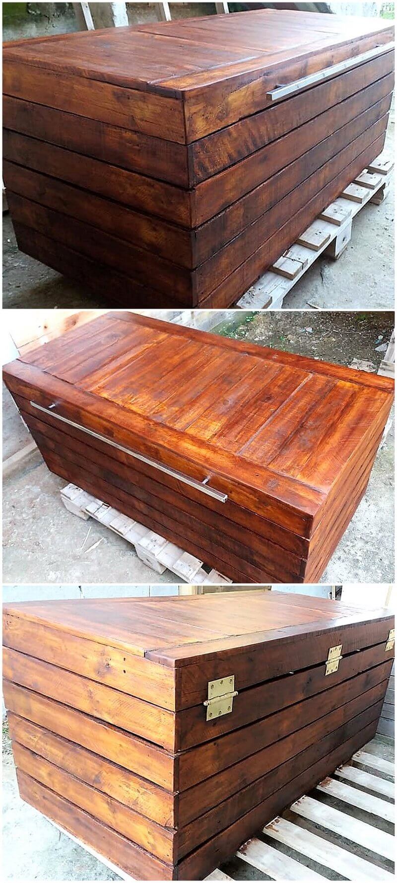 recycled pallets chest plan