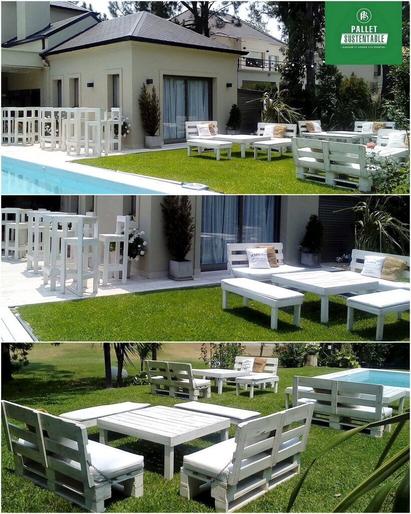 recycled pallets patio furniture