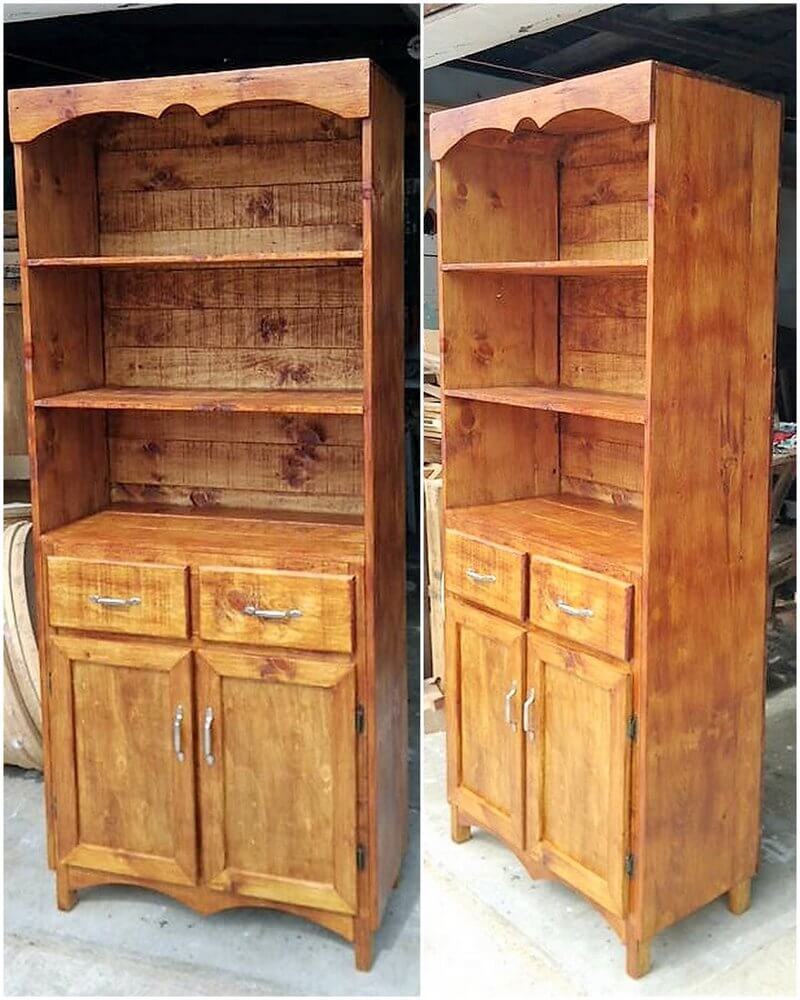 reused pallet cupboard