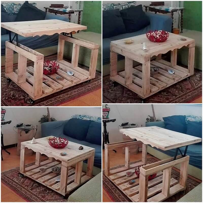 wood pallet topup table