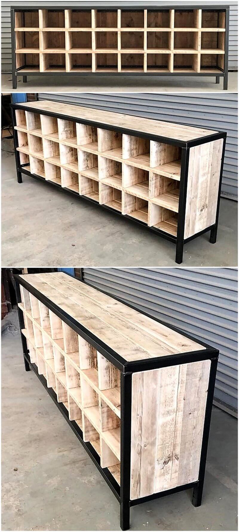 pallet media console plan