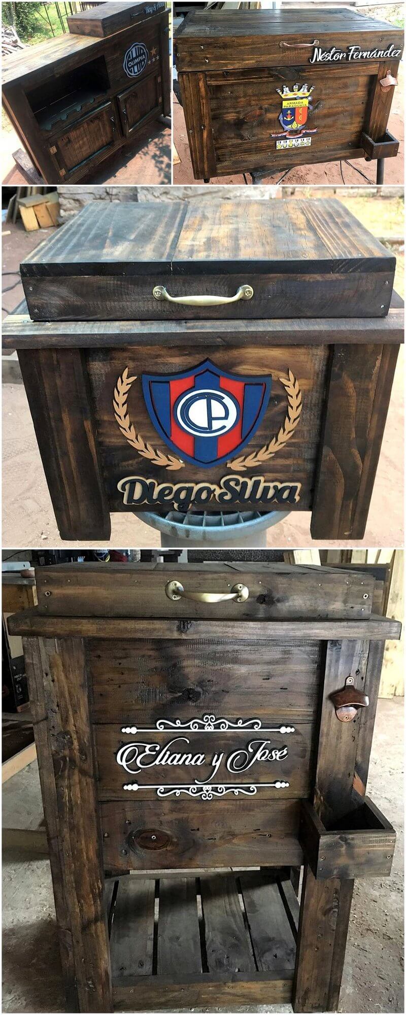 pallet rustic cooler idea