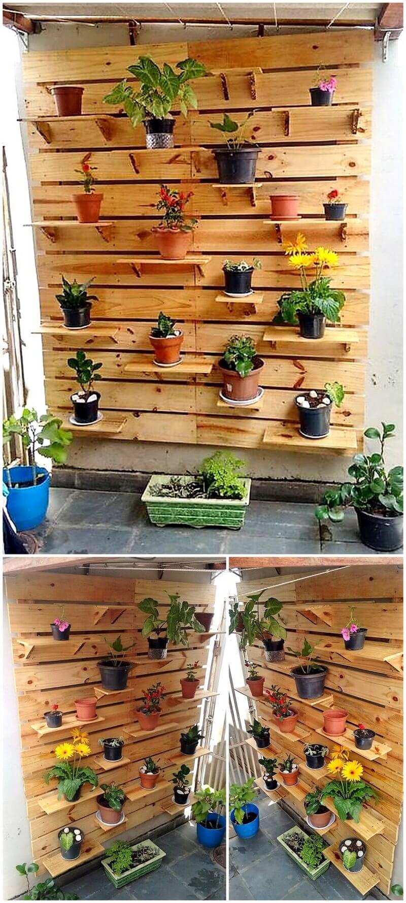 pallet vertical planter art