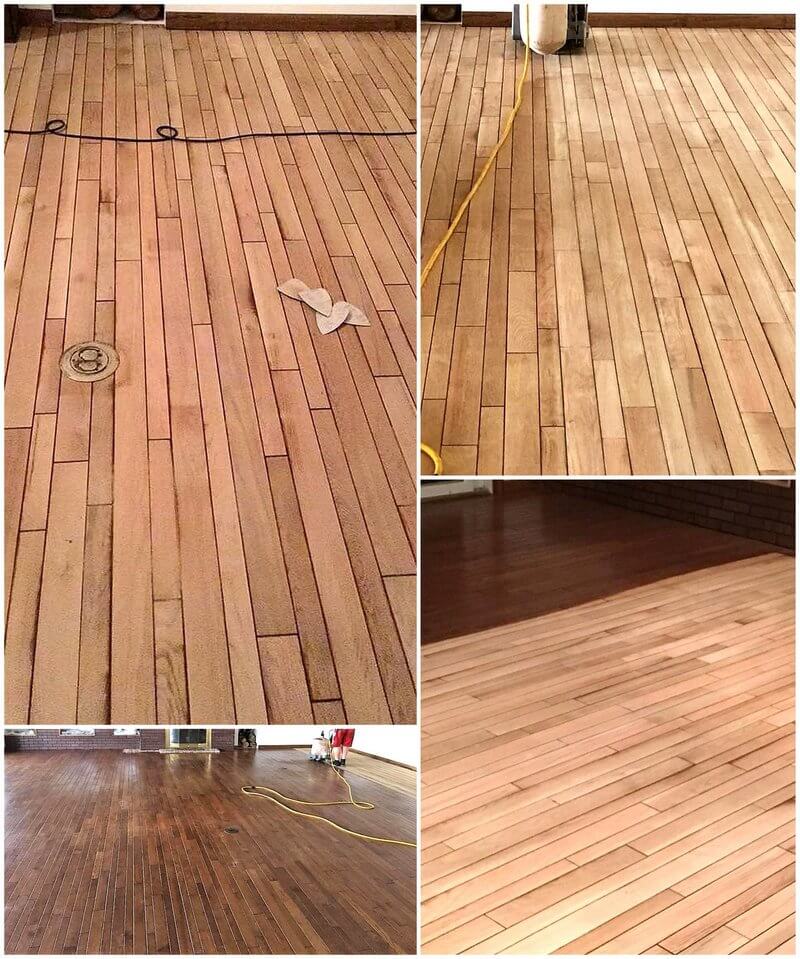 repurposed pallet wood floor