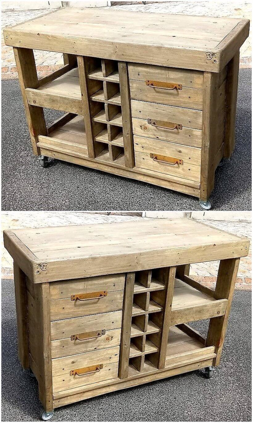 wood pallets kitchen island