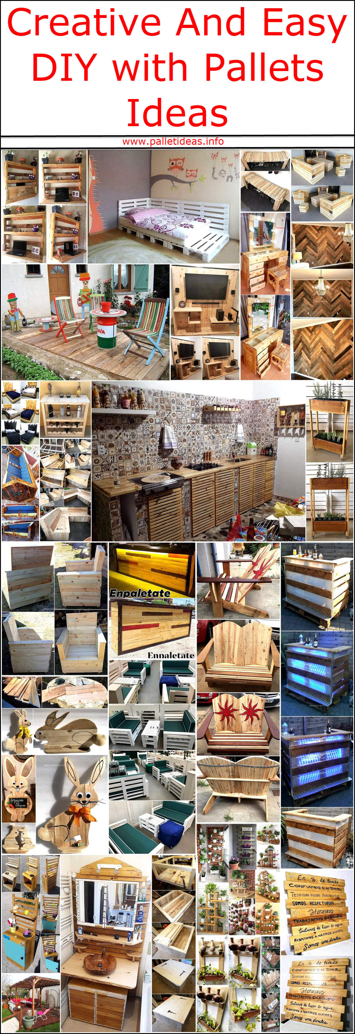 Creative And Easy DIY with Pallets Ideas