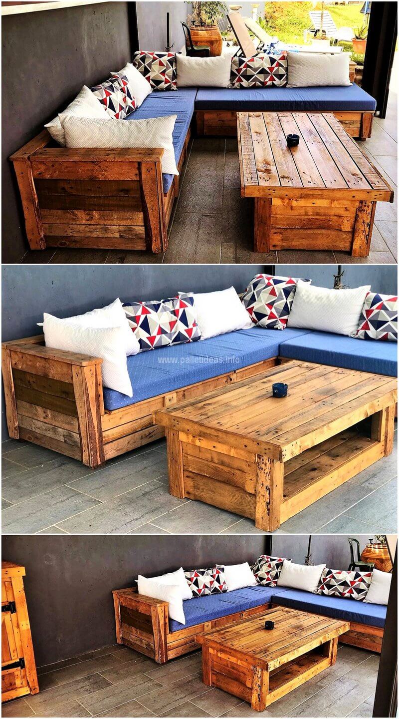 pallet outdoor furniture set