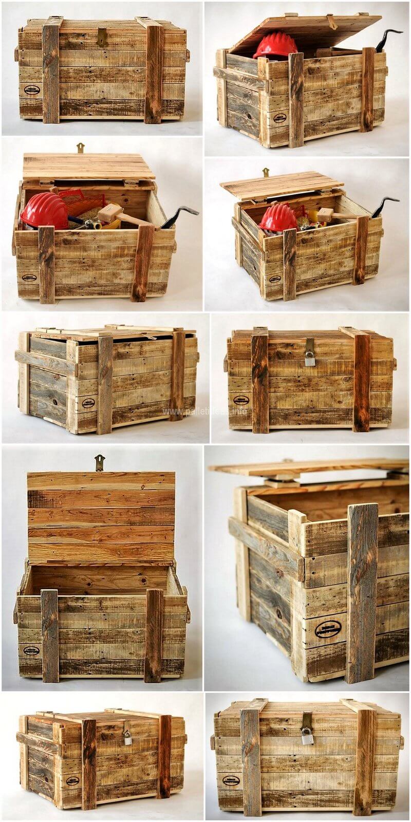 pallet rustic storage box