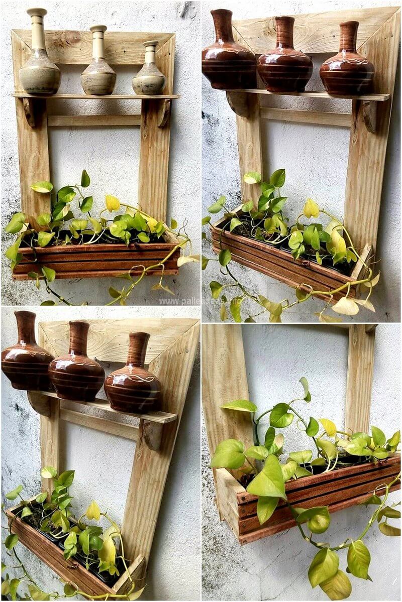 pallet wall planter art
