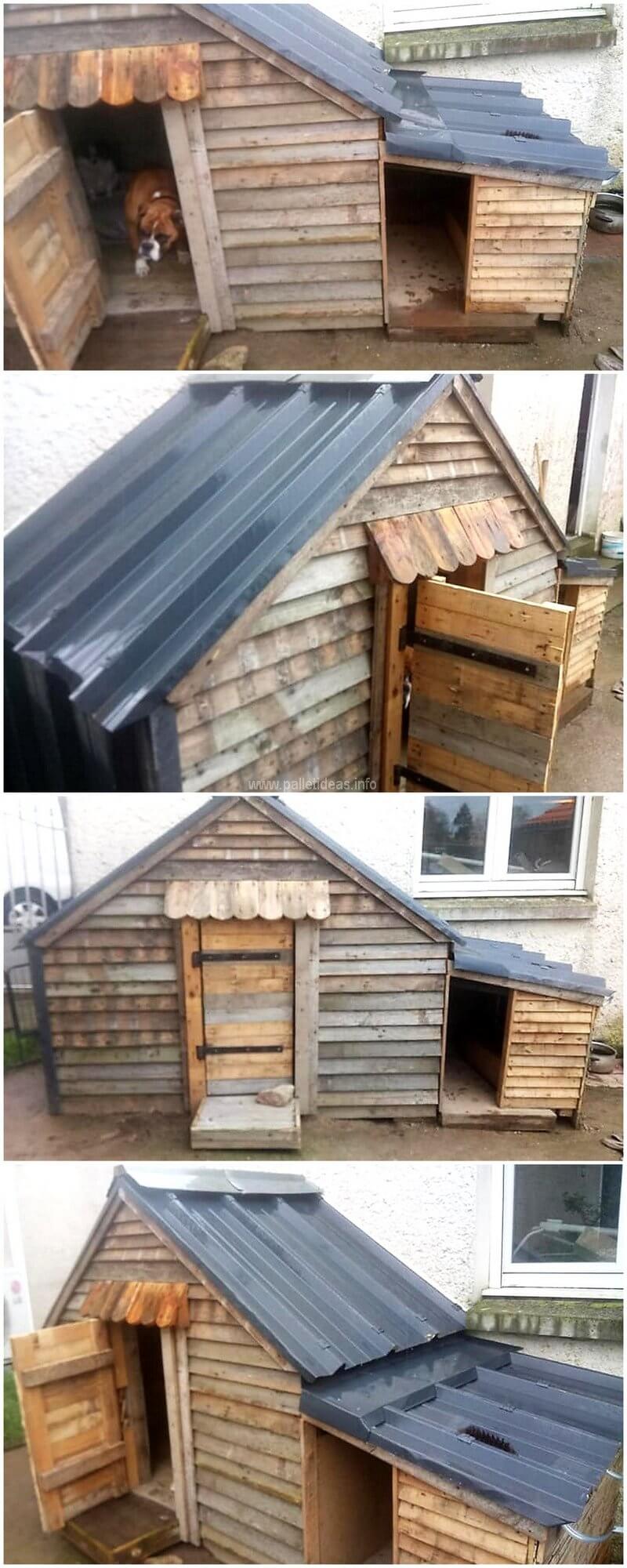 pallets dog house plan